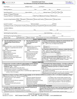 Connecticut Level I Form