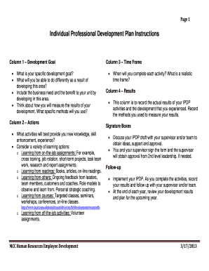 Individual Professional Development Plan