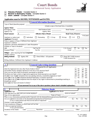 Commercial Surety Application