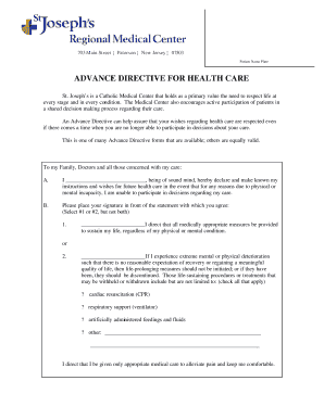 Advance Directive for Health Care