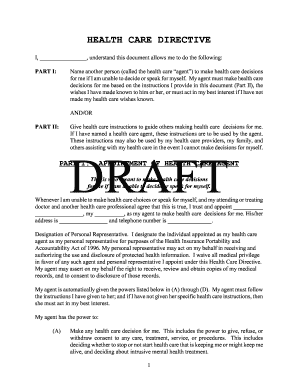 Health Care Directive