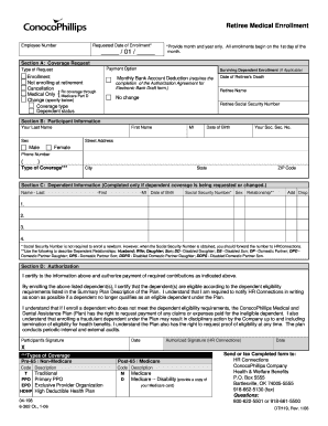 Retiree Medical Enrollment Form