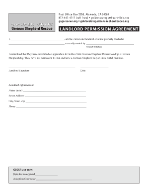 Landlord Permission Agreement