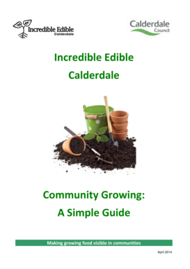 Community Growing Guidance: Incredibly Edible - Calderdale Council - calderdale gov