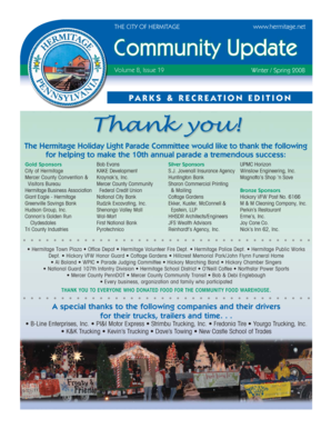 Hermitage Parks and Recreation Registration Form