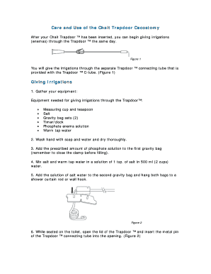 Chait Trapdoor Cecostomy Care and Use Guide