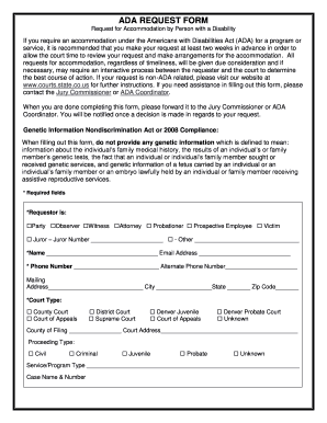 ADA Request Form