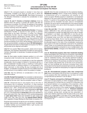 Connecticut Real Estate Conveyance Tax Return