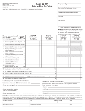 Connecticut Sales and Use Tax Return