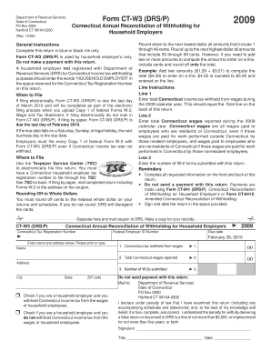 Connecticut Annual Reconciliation of Withholding for Household Employers