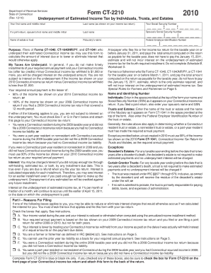 Connecticut Form CT-2210
