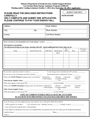 Missouri LIHEAP Application