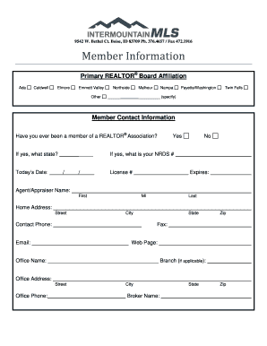 REALTOR® Association Membership Application