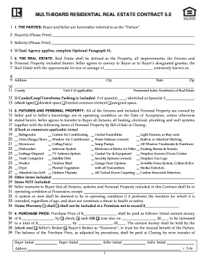 Multi-Board Residential Real Estate Contract