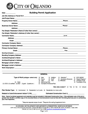 Building Permit Application