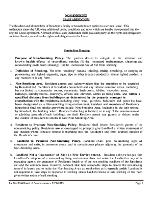 Non-Smoking Lease Addendum