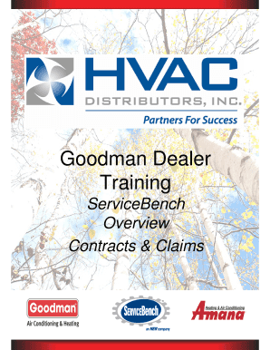 ServiceBench Dealer Training Form