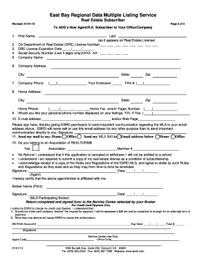 East Bay Regional Data MLS Subscriber Application