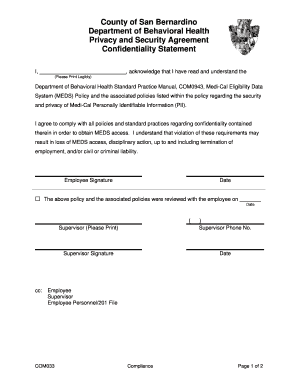 California Medi-Cal Privacy and Security Agreement