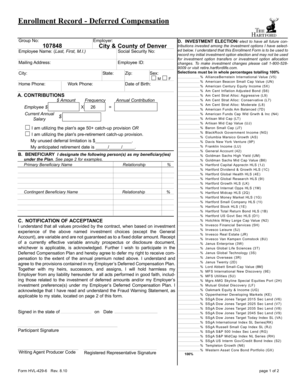 Deferred Compensation Enrollment Form