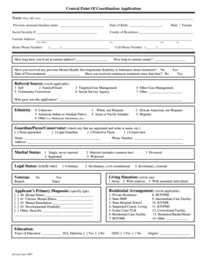 Iowa Central Point of Coordination Application
