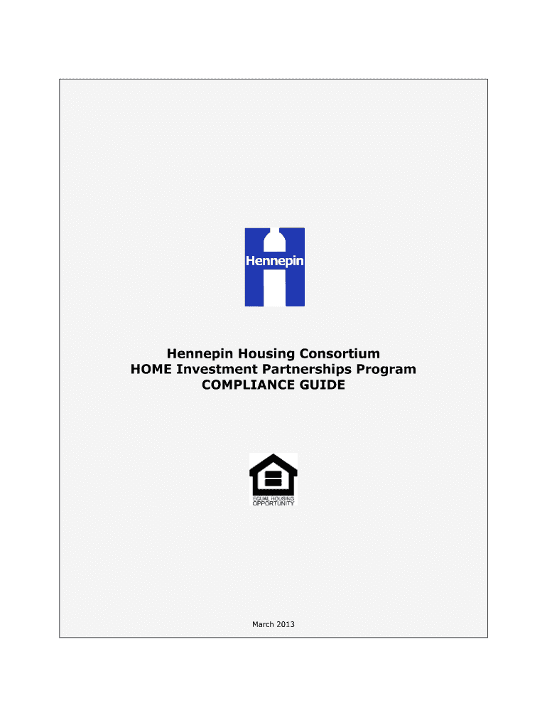 Fillable Online hennepin Hennepin Housing Consortium HOME Hennepin County hennepin Fax