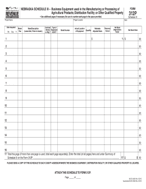 Nebraska Schedule III Form 312P