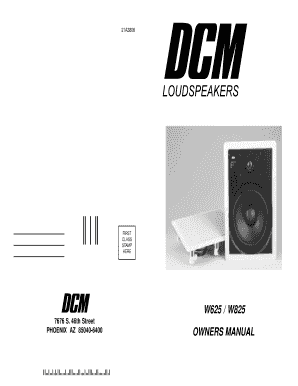 DCM In-Wall Loudspeakers Warranty Registration