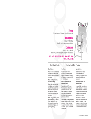 Graco Swing Owner’s Manual