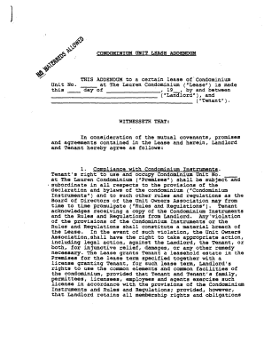 Lease agreement thailand pdf - Standard Lease Addendum Form - The Lauren, A Condominium - lauren