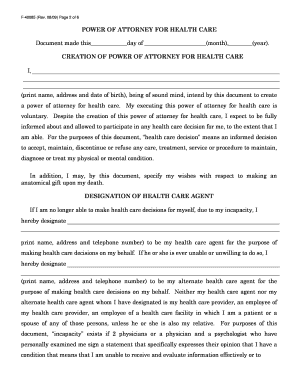 Health care power attorney form - To download a Power of Attorney form. - Ministry Health Care - ministryhealth