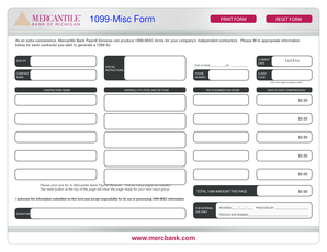 1099-MISC Form Template