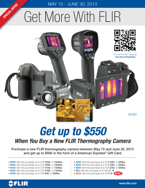 FLIR Thermography Camera Rebate Form