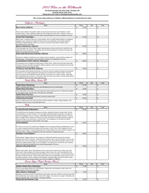 Featured Wines Order Form