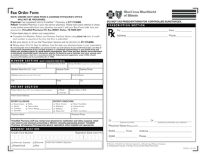 PrimeMail Pharmacy Fax Order Form