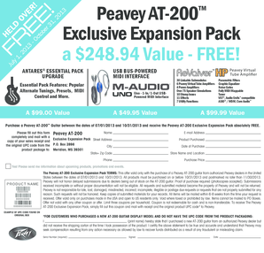 Peavey AT-200 Exclusive Expansion Pack Form