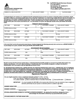 California Beneficiary Designation Form