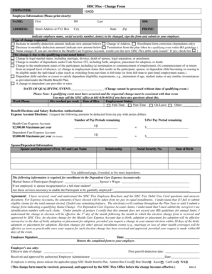 SISC Flex Change Form