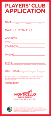Players' Club Application Form