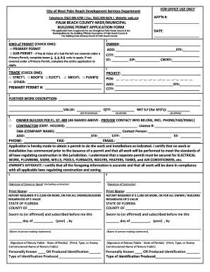 Building Permit Application Form