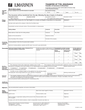 TyEL Insurance Transfer Form