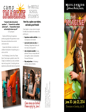 CAMP IMAGINE BROCHURE pdf - Muhlenberg College - muhlenberg