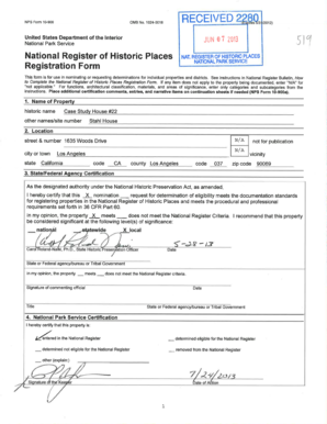 National Register of Historic Places Registration Form