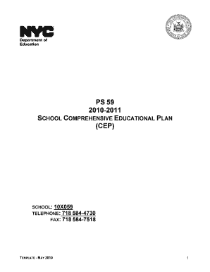 New York School Comprehensive Educational Plan