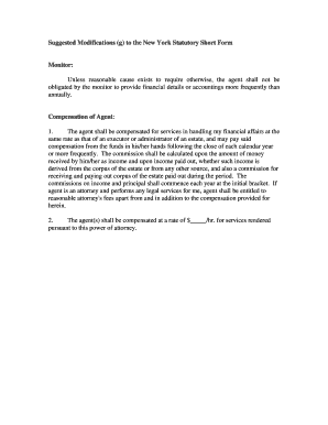 New York Statutory Short Form Power of Attorney