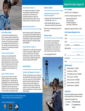 Parks As Classrooms Program Registration