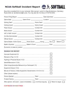 108 Printable Softball Roster Template Forms - Fillable Samples in PDF ...