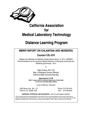 California Distance Learning Course on Chlamydia and Neisseria