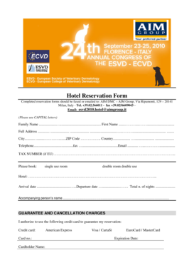 Hotel Reservation Form