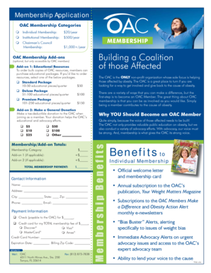 OAC Membership Application
